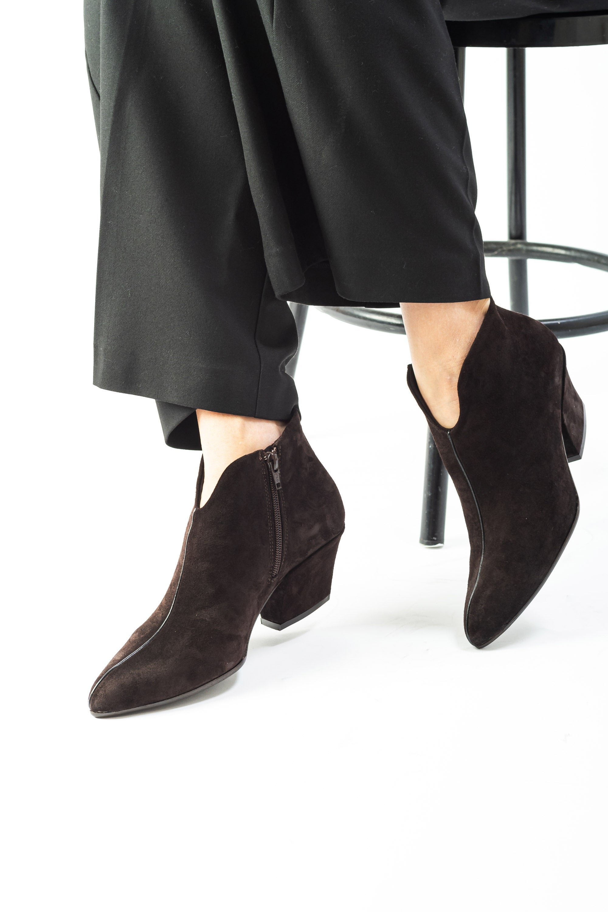 UAU TRONCHETTI TEXANI IN CAMOSCIO MARRONE