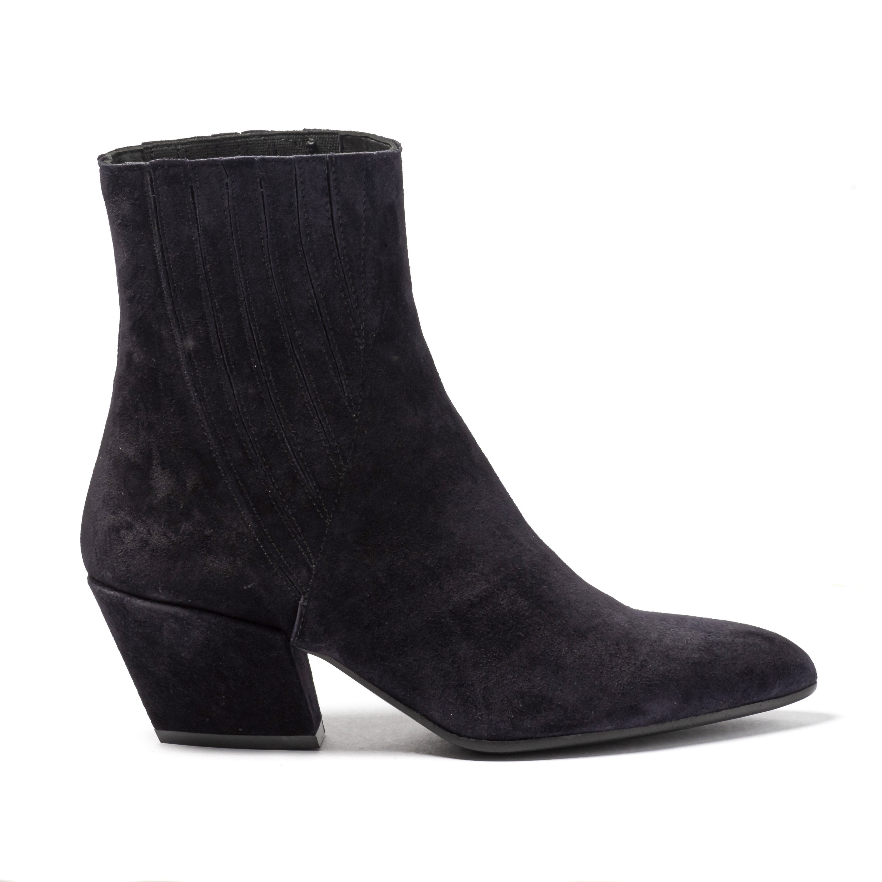 UAU TRONCHETTI TEXANI IN CAMOSCIO BLU