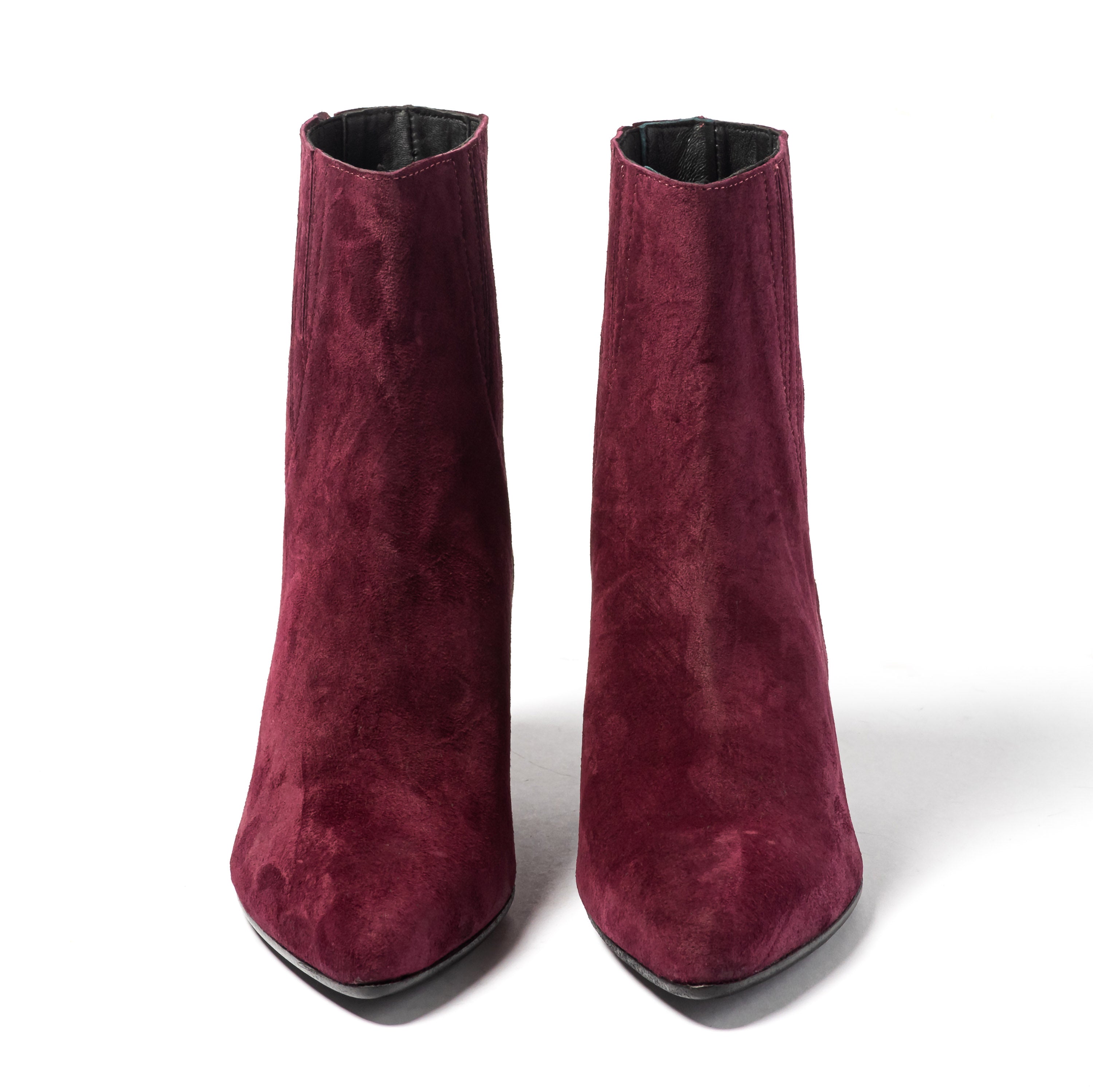 UAU TRONCHETTI TEXANI IN CAMOSCIO BORDEAUX