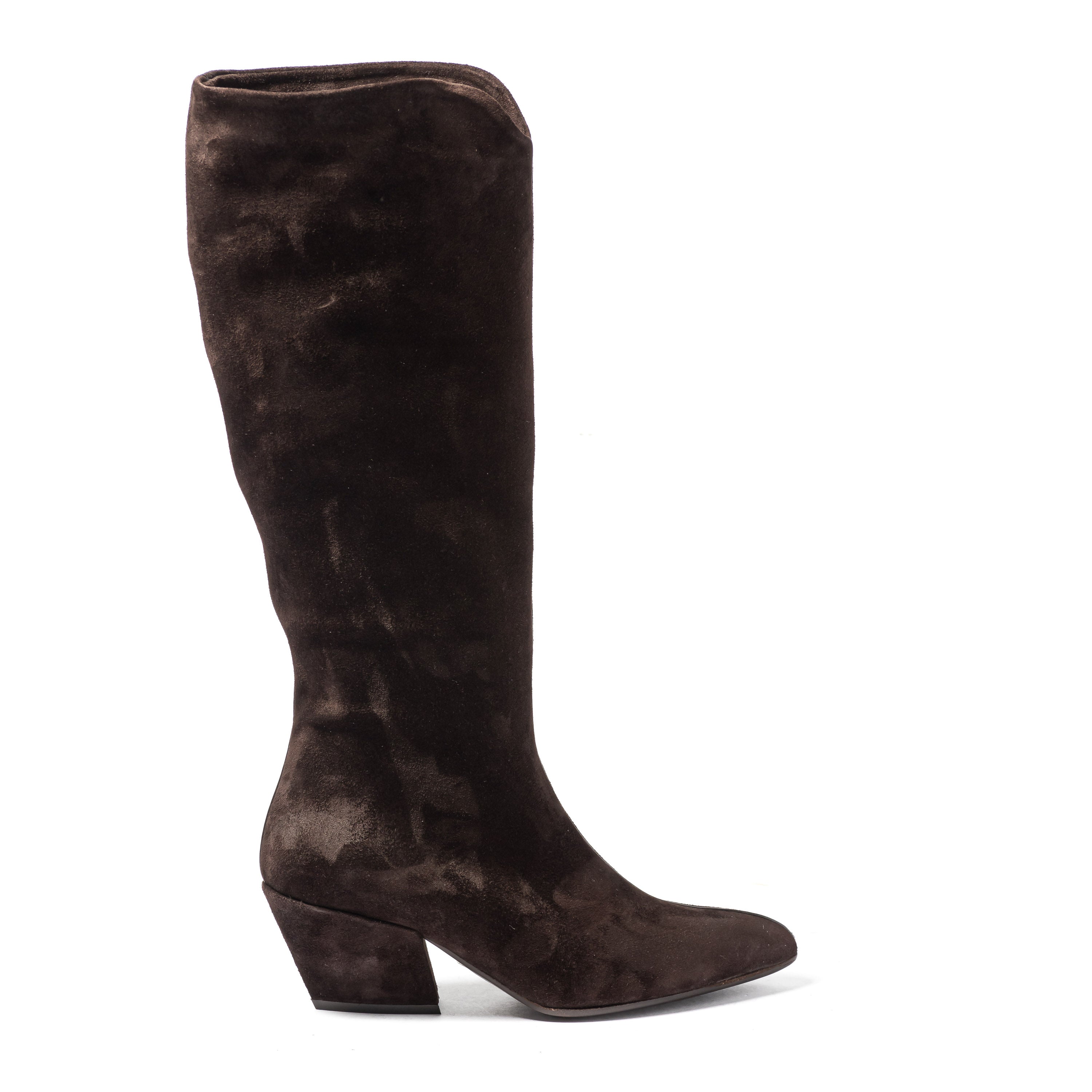 UAU STIVALI TEXANI IN CAMOSCIO MARRONE